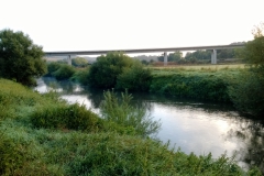 Ausgebaute Leine unterhalb des Hochwasserrückhaltebeckens (Bildrechte: R. Eikenberg | Fischereiverein Einbeck e.V.)